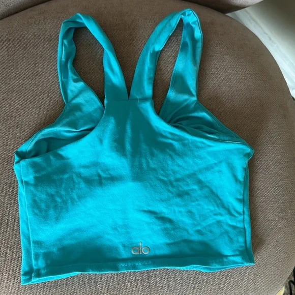 ALO Yoga Real Bra Tank- Blue - Picture 3 of 3
